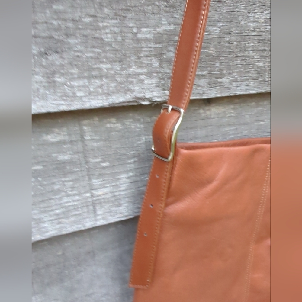 Genuine Leather ๐Natural Pebbled Cross Body/Shoulder Bag NWOT - Picture 13 of 16